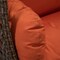 Leisuremod Mendoza Dark Brown Wicker Hanging 2 person Egg Swing Chair with Orange Cushions MSCDBR-53OR - alternate 10