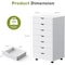 Simple Deluxe 7 Drawer Chest, Storage Cabinet Dressers with Wheels, Dressers Storage Cabinets, Dresser Mobile Cab 3A88CHEST7C01WHT - alternate 8