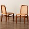 Baxton Studio Caspia MidCentury Modern Walnut Brown Mahogany Wood and Natural Rattan 2Piece Dining Chair Set 211-2PC-12760-ZORO - alternate 9