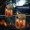 Kings County Candle Lamp Vintage Style Folding Brass Candle Lantern with Hanging Handle & 3 Beeswax Tapers GW83R02-01-14 - alternate 10