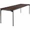 Iceberg Maxx Legroom Folding Table, Walnut Top, Charcoal Frame, 30 in W x 96 in L x 29.5 in H 65834 - alternate 1