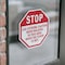 Signmission Stop Use Extreme Caution When Walki, 4 inch X 4 inch, Vinyl Decal, 2PK OC-D-2PACK-4-42 - alternate 4