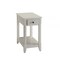 Homeroots 23" White Solid and Manufactured Wood End Table With Drawer And Shelf 286317 - alternate 7