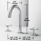 Vigo Jewel Two Handle Three-Hole Widespread Bathroom Faucet with Cross Handles in Brushed Nickel VG01308BN - alternate 7