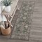 Jonathan Y Arabella Vintage Floral Border Non-Slip Machine-Washable Green/Brown 2 ft. x 8 ft. Runner Rug VOR107H-28 - alternate 1