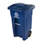Toter CAN RECYCLE 2 WHEEL BLUE 32GA 79232-R2705 - alternate 6