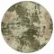 Homeroots 8' Brown And Beige Round Abstract Washable Indoor Outdoor Area Rug 630671 - alternate 7