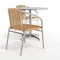 Flash Furniture Round Table Set, Aluminum, Plastic, Rattan, Stainless Steel, Grey TLH-ALUM-32RD-020BGECHR2-GG - alternate 14
