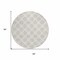 Homeroots 8' Ivory And Beige Round Polka Dot Washable Indoor Outdoor Area Rug 614907 - alternate 7
