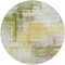 Homeroots 8' Green Yellow And Purple Round Abstract Washable Indoor Outdoor Area Rug 602934 - alternate 9