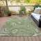 Homeroots 10' X 14' Artichoke Green And Ivory Geometric Washable Indoor Outdoor Area Rug 631364 - alternate 9
