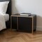 Homeroots 20" Black Wood Two Drawer Nightstand 284193 - alternate 8