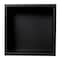 Alfi Brand 12" x 12" Black Matte SS Square Sgl Shelf Bath Shower Niche ABNC1212-BLA - alternate 9
