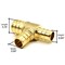 Thrifco Plumbing 3/4" x 1/2" x 1/2" Brass Reducing Tee Lead Free F1807 - (PEX B) 7910233 - alternate 6
