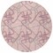 Homeroots 8' Pink Purple And Sky Blue Round Geometric Washable Indoor Outdoor Area Rug 612817 - alternate 9