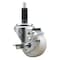 Service Caster 3'' Nylon Swivel 1'' Expanding Stem Caster with Brake SCC-EX20S314-NYS-TLB-1 - alternate 1