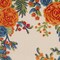 Homeroots 3' X 4' Ivory Orange and Blue Floral Indoor Outdoor Area Rug 527631 - alternate 9
