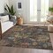 Homeroots 3' X 5' Gray Green And Terra Cotta Floral Washable Indoor Outdoor Area Rug 604156 - alternate 9