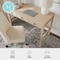 Martha Stewart 21.75 in H, 47.25 in W X Engineered Wood, Steel, Light Natural Frame/Antique Bronze Hardware NAN-PS-23504-LNT-BZ-MS - alternate 10