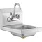 Amgood Stainless Steel Wall-Mount Hand Sink 12 in. x 12 in. SINK WHS-1212-5D-Z - alternate 1