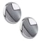 Brixwell Round Metal Kitchen Cabinet Knob 1-1/2 in Dia Polished Chrome Pair BX2PK341326 - alternate 1