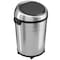 Hls Commercial 18 gal Round Indoor Metal Can, Silver, Touchless Sensor Lid, Stainless Steel, 17.5 in HLS18RC - alternate 1