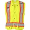 Ironwear Class 2 Hi Vis Two Tone Reflective 17 Pocket Snap Button Safety Vest, Lime, 3X-Large 1234-LS-RD-DR-3XL - alternate 1