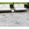 Homeroots 9' X 12' Gray Charcoal And Silver Geometric Washable Indoor Outdoor Area Rug 588272 - alternate 1