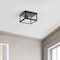 Jonathan Y Grayson 8" 1-Light Farmhouse Industrial Square Iron/Glass Case LED Flush Mount, Oil Rubbed Bronze JYL9553A - alternate 10