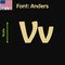 Aacc Self-Adhesive Vinyl Letter: V, Scale: 10 cm. Color: Gold Font: Anders by, 12PK AACC-Anders-UV-Gold-M10x12 - alternate 1