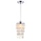 Jonathan Y Cayla 7" Seashell LED Pendant, White/Chrome JYL9002A - alternate 1