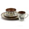 Elama Majestic Elk 16 Piece Luxurious Stoneware Dinnerware with Complete Setting for 4 EL-MAJESTICELK16 - alternate 9