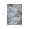 Homeroots 10' X 14' Brown And Sky Blue Abstract Washable Indoor Outdoor Area Rug 631968 - alternate 9