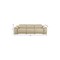 Homeroots 107" Beige Italian Leather Reclining Metal USB Sofa 720284 - alternate 9