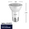 Bulbrite LED Filament 6.5W Dimmable PAR16 Light Bulbs, Frost Glass, Medium E26 Base, 3000K, 500lu, 4PK 862812 - alternate 12