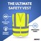 Neiko High Visibility Safety Vest ANSI Class 2, No Pocket, Neon Yellow, Extra-Small (XS) 54069A - alternate 6