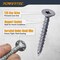 Powertec Cement Screws #8 x 1-5/8", Ruspert Coated with T25 Torx Star Drive Bit - High-Low Thread, 150PK 72318 - alternate 7