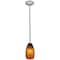 Access Lighting Champagne, LED Pendant, Brushed Steel Finish, Brown Stone Glass 28012-3R-BS/BRST - alternate 5