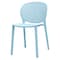 Homeroots Set Of Four Aqua Blue Heavy Duty Plastic Juvenile Chairs, 4PK 554668 - alternate 1