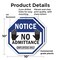 Signmission Notice No Admittance Employees Only, 10 inch X 10 inch, Plastic Sign, 2PK OC-P-2PACK-10-52 - alternate 7