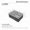 Wrightmaster 27 in. Undermount Single Bowl 20 Gauge Silver Stainless Steel Kitchen Sink with Drain ZOR-BR04D-271908 - alternate 9