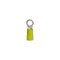 Gb Ring Terminal, 600 V, 4 AWG Wire, 1/2 in Stud, Vinyl Insulation, Yellow, 4PK 14-099 - alternate 1