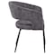 Leisuremod Gavin Series Modern Chair Black Frame in Charcoal GDC52CH - alternate 10