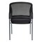 Office Star Products ProGrid Titanium & Black Visitors Chair, Straight Legs, Freeflex Coal 86724R-30 - alternate 6