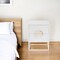 Homeroots 24" White Wood Two Drawer Nightstand 488976 - alternate 8