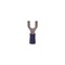 Gb Spade Terminal, 600 V, 16 to 14 AWG Wire, #4 to 6 Stud, Vinyl Insulation, Blue0, 100PK 10-113 - alternate 3