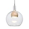 Besa Lighting Benji Cord Pendant, Clear/Natural, Bronze Finish, 1x9W LED 1JT-BENJICLNA-LED-BR - alternate 1