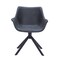 Leisuremod Markley Modern Leather Dining Swival Arm Chair in Black ESCBL-26-BL - alternate 10