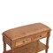 Homeroots 35in Brown Genuine Leather and Solid Wood Upholstered Storage Bench With Cabinet 717480 - alternate 10