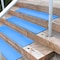Rubber-Cal Step Mat, Rubber, Blue, 10 in W x 48 in L, 0.197 in Thick 10-104-034-BLU-6pk - alternate 10